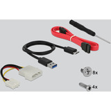 DeLOCK Cadre amovible 3,5″ / 5,25″ pour disques durs et SSD SATA 2,5″, Cadrage 