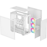 DeepCool MORPHEUS, Boîtier PC Blanc, 4x USB-A | 1x USB-C | RGB | Tempered Glass