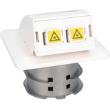 Digitus Prise murale encastrée fibre optique FTTH, 2 ports, Boîte de jonction Blanc