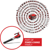 EINHELL Souffleur de feuilles sans fil professionnel GP-LB 18/200 LI, 18 Volts Rouge/Noir