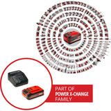 EINHELL Souffleur de feuilles sans fil professionnel GP-LB 18/200 LI, 18 Volts Rouge/Noir