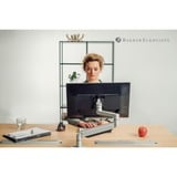 Evoluent Evoluent D Medium Wireless, Souris Noir/Argent, Droitier, Conception verticale, Laser, RF sans fil, 3200 DPI, Noir