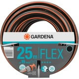 GARDENA Tuyau d'arrosage Comfort FLEX 19 mm Noir/Orange, 25 m, Au-dessus du sol, Noir, Gris, Orange, Tuyau seulement, 25 bar, 1,9 cm