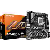 GIGABYTE B840M D2H Carte mère - Processeurs AMD Ryzen 9000, VRM 5+2+2 phases, jusqu'à 7600 MHz DDR5, 1xPCIe 4.0 + 1xPCIe 3.0 M.2, LAN 2.5GbE, USB 3.2 Gen 1 carte mère socket AM5 VRM 5+2+2 phases, jusqu'à 7600 MHz DDR5, 1xPCIe 4.0 + 1xPCIe 3.0 M.2, LAN 2.5GbE, USB 3.2 Gen 1, AMD, Emplacement AM5, AMD Ryzen 7000 Series, AMD Ryzen 8000 Series, AMD Ryzen 9000 Series, Emplacement AM5, DDR5-SDRAM, 128 Go