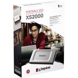 Kingston XS2000 Portable, 1 To SSD externe Argent/Noir, SXS2000/1000G, USB-C 3.2 (20 Gbit/s)