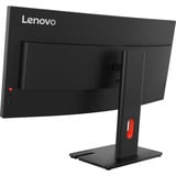 Lenovo ThinkVision T34WD-40 Moniteur 34" UltraWide incurvé Noir, 1x DisplayPort, 1x HDMI, 2x USB-C, 3x USB-A, 1x RJ-45, 120 Hz, 86,4 cm (34"), 3440 x 1440 pixels, Wide Quad HD, LED, 6 ms, Noir