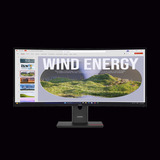 Lenovo  34" Moniteur UltraWide incurvé  Noir