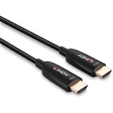 Lindy Câble HDMI 8K60 Hybride Fibre Optique 20m Noir, 20 m, HDMI Type A (Standard), HDMI Type A (Standard), 48 Gbit/s, Noir