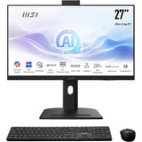 MSI Modern AM273QP AI 1UMG-221AT Intel Core Ultra 7 155H 68,6 cm (27") 2560 x 1440 pixels PC All-in-One 32 Go DDR5-SDRAM 1 To SSD Windows 11 Pro Wi-Fi 6E (802.11ax) Noir Noir, 68,6 cm (27"), Wide Quad HD, Intel Core Ultra 7, 32 Go, 1 To, Windows 11 Pro