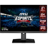 MSI Optix MAG274QRX 68,6 cm (27") 2560 x 1440 pixels Wide Quad HD Noir 27" Gaming Moniteur Noir, 68,6 cm (27"), 2560 x 1440 pixels, Wide Quad HD, 1 ms, Noir