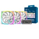 Montech AX120 PWM 120x120x25 ventilateurs de boîtier RGB  Blanc, 3 pièces, 120 x 120 x 25 mm
