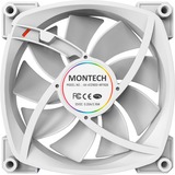Montech AX120 PWM 120x120x25 ventilateurs de boîtier RGB  Blanc, 3 pièces, 120 x 120 x 25 mm