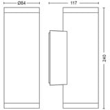 Philips Hue Hue White & Color Ambiance Impress Applique murale extérieure (basse tension), Lumière LED Noir