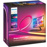 Philips Hue Play gradient lightstrip pour PC - 24/27", Bande LED Noir/Blanc, 2000-6500K, RGB et blanc