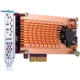 QNAP QM2 carte et adaptateur d'interfaces Interne M.2 PCIe, M.2, PCIe 2.0, Cuivre, 68,9 mm, 147,2 mm