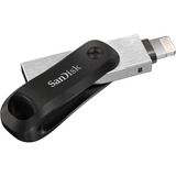 SanDisk iXpand lecteur USB flash 64 Go USB Type-A / Lightning 3.2 Gen 2 (3.1 Gen 2) Noir, Argent, Clé USB Noir/Argent, 64 Go, USB Type-A / Lightning, 3.2 Gen 2 (3.1 Gen 2), Pivotant, Noir, Argent