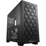 Sharkoon MS-Y1000 boîtier midi tower Noir | 2x USB-A | Window