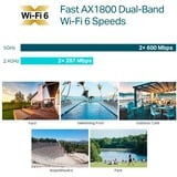 TP-Link EAP610-Outdoor AX1800 Indoor/Outdoor WiFi 6, Point d'accès Blanc