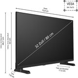 Telefunken  32" TV QLED Noir