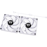 Thermaltake CT140 Ventilateur de refroidissement PC Blanc ventilateurs de boîtier Blanc, 2 pièces, 140 x 140 x 25 mm, PWM