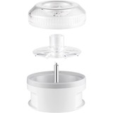 Unold 5080 ustensile pour râper et émincer Transparent, Blanc, Accessoire Blanc/transparent, Transparent, Blanc, Plastique, Acier inoxydable, 0,2 L, 91 mm, 11,9 cm