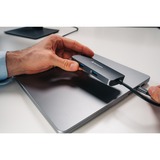 Verbatim CMH-05 USB Type-C 5000 Mbit/s Argent, Station d'accueil Gris, USB Type-C, HDMI, RJ-45, USB 3.2 Gen 1 (3.1 Gen 1) Type-C, USB Type-C, 5000 Mbit/s, 60 Hz, Argent, Acrylonitrile-Butadiène-Styrène (ABS), Aluminium