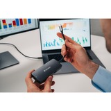 Verbatim CMH-05 USB Type-C 5000 Mbit/s Argent, Station d'accueil Gris, USB Type-C, HDMI, RJ-45, USB 3.2 Gen 1 (3.1 Gen 1) Type-C, USB Type-C, 5000 Mbit/s, 60 Hz, Argent, Acrylonitrile-Butadiène-Styrène (ABS), Aluminium