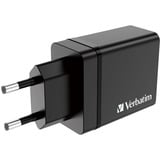 Verbatim Chargeur USB mural 4 ports 30 W - Noir Noir, Intérieure, Secteur, Noir