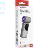 Verbatim Cool n Go Air Jet, Ventilateur Gris/Violet