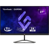 ViewSonic VX Series VX2758A-2K-PRO-3 écran plat de PC 68,6 cm (27") 2560 x 1440 pixels Quad HD LED Noir Moniteur gaming Noir (Mat), 1x DisplayPort, 2x HDMI, 240 Hz, 68,6 cm (27"), 2560 x 1440 pixels, Quad HD, LED, 1 ms, Noir