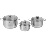 WMF 07.3003.6040 marmite 6,5 L Acier inoxydable, Ensemble de pot Acier inoxydable, 6,5 L, Acier inoxydable, Acier inoxydable, Gaz, Induction, Acier inoxydable, Acier inoxydable