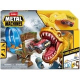 ZURU T-Rex Attack Playset, Circuit Metal Machines T-Rex Attack Playset, Ensemble véhicule et piste, 4 an(s), Métal, Plastique, Multicolore