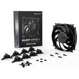 be quiet! Silent Wings 4 PWM ventilateur de boîtier Noir, 120 x 120 x 25 mm