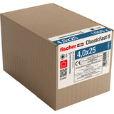 fischer Vis pour panneaux agglomérés ClassicFast II 4,0x25 tête fraisée TX 