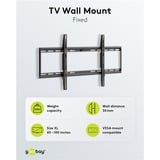 goobay Support mural TV Basic FIXED (XL) Noir