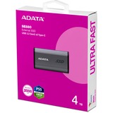 ADATA Elite SE880 4 To USB Type-C USB 3.2 Gen 2x2 Gris SSD externe Gris, 4 To, USB Type-C, USB 3.2 Gen 2x2, 2000 Mo/s, 20 Gbit/s, Gris