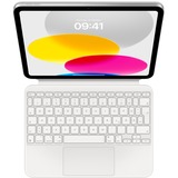 Apple Magic Keyboard Folio pour iPad (10e génération), clavier Blanc, Layout DE, Mécanique des ciseaux