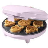 Bestron AAW700P Mini appareil à biscuits avec motifs d'animaux amusants, Machine à biscuits Rose