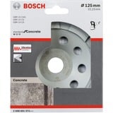 Bosch Disque à tronçonner diamant standard pour béton, Ø 125mm, Meule d’affûtage 