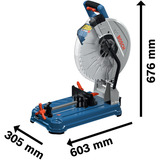 Bosch GCD 18V-355 Professional, 0601B59000, Coupe-et scie à onglet Bleu