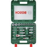 Bosch Set de cliquets 1/4" + 1/2" avec douilles, 60 pièces, Clés mixtes à cliquet Vert