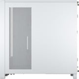 Corsair FRAME 4000D boîtier midi tower Blanc | 2x USB-A | 1x USB-C | Verre Trempé