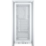 Corsair FRAME 4000D midi tower, boîtier pc Blanc | 2x USB-A | 1x USB-C | Verre Trempé