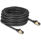 DeLOCK Câble réseau RJ-45 Cat.6a S/FTP, avec câble brut Cat.7 Noir
