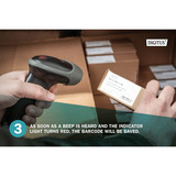 Digitus 1D 2D Desktop USB Barcode Scanner, Lecteur de codes-barres Noir