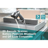 Digitus 1D 2D Desktop USB Barcode Scanner, Lecteur de codes-barres Noir