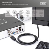 Digitus Câble de connexion HDMI Premium High Speed, avec Ethernet, UHD 4K Noir
