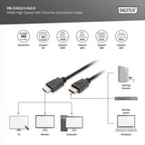 Digitus Câble de connexion HDMI Premium High Speed, avec Ethernet, UHD 4K Noir
