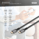 Digitus Câble de connexion HDMI Ultra High Speed, avec Ethernet, UHD 8K Noir/gris