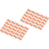 Digitus Clips de couleur pour câbles de raccordement - Orange, Finition Orange